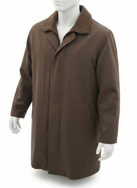 Weatherproof Garment Company Men's Brown Water-Resistant Coat with Removable Qui